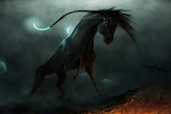 Black Magic Strange Horse