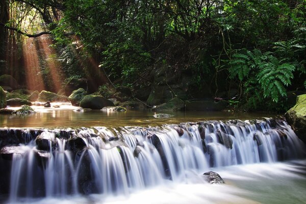 Desktop wallpapers river waterfall