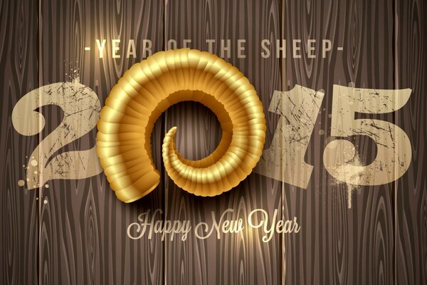 New Year 2015. Year of the Sheep