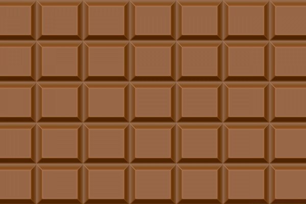 Rectangular Brown Chocolate bar