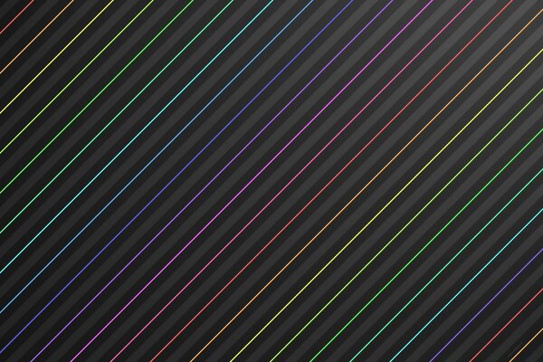 Colored stripes on a black background