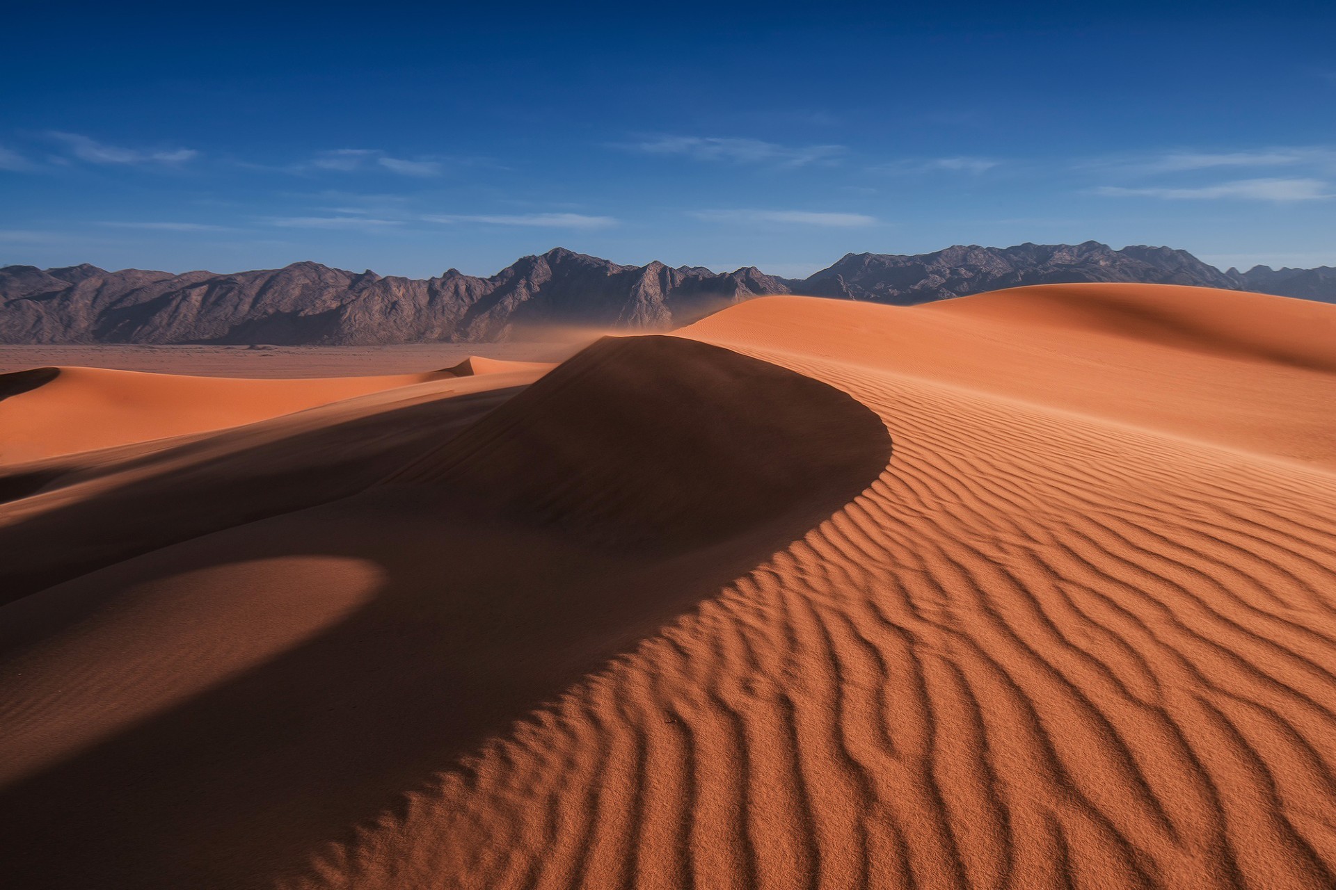 deserto sabbia duna arid secco sterile paesaggio viaggi collina avventura caldo alba tramonto siccità singolo remoto