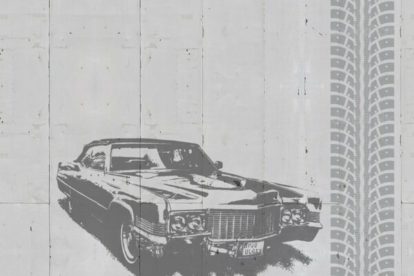 Abstract wallpaper, cadillac, car