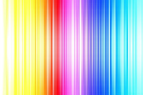 Rainbow from yellow to blue stripes
