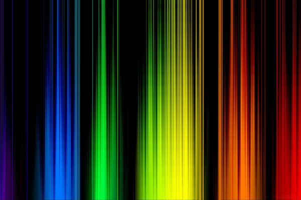 Combinação de cores iridescente em uma linha