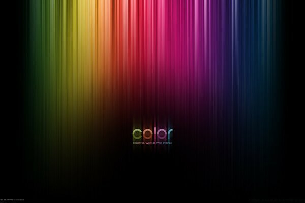 Rainbow-style stripes. Bright screensaver