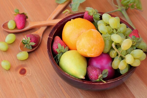 Still life fruit in a plate