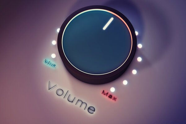 The volume toggle is set to the middle