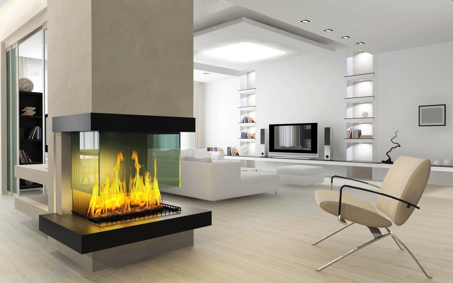 gráficos 3d muebles interior asiento habitación silla moderno sofá diseño de interiores mesa piso lujo apartamento minimalista interior ventana sillón lámpara chimenea alfombra espacioso