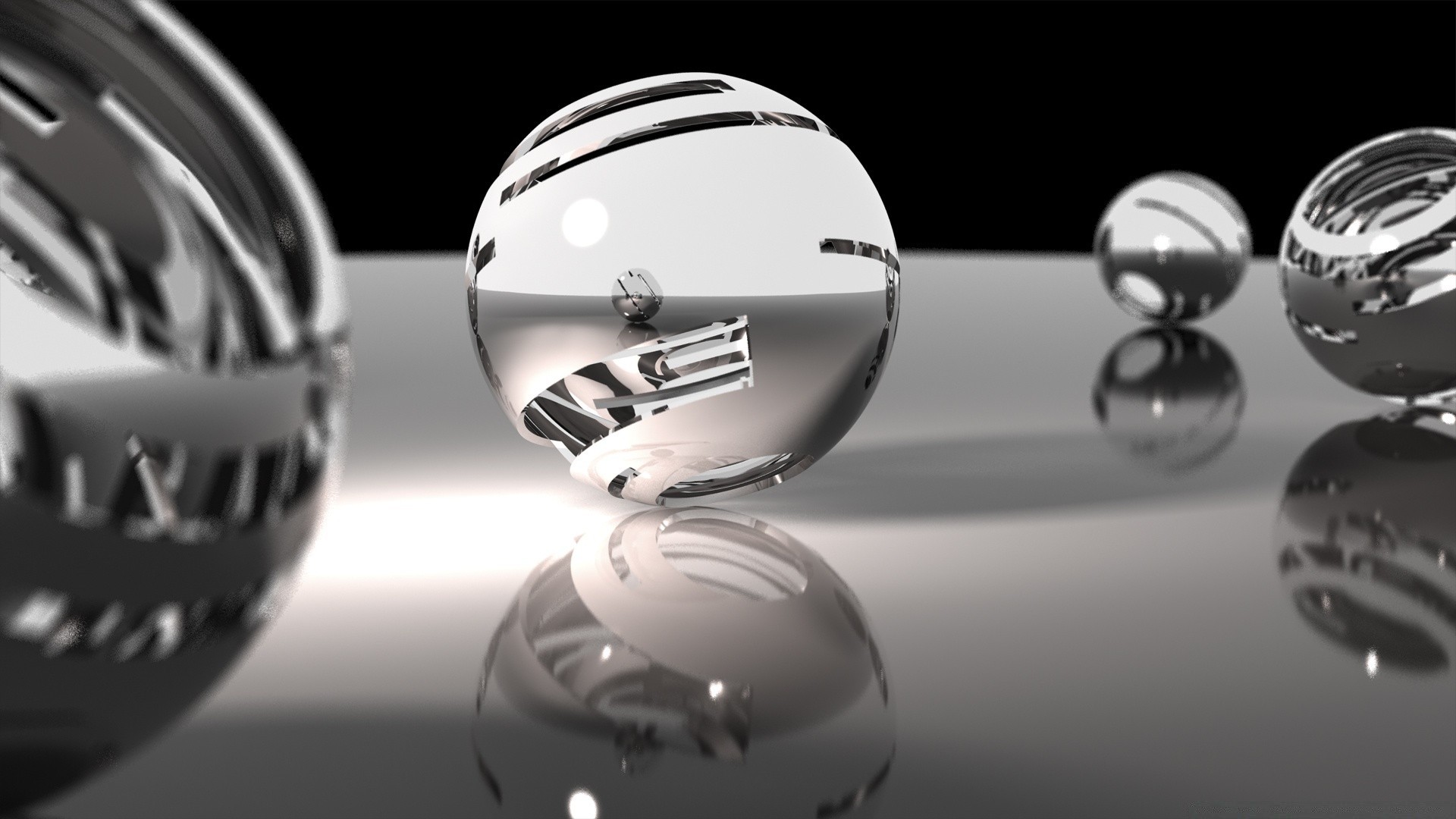 3d graphics ball glazed chrome business round shining