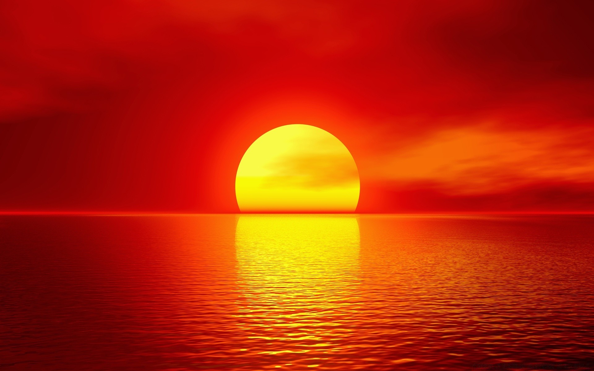 graphique 3d coucher de soleil aube soleil eau soir mer océan crépuscule plage paysage