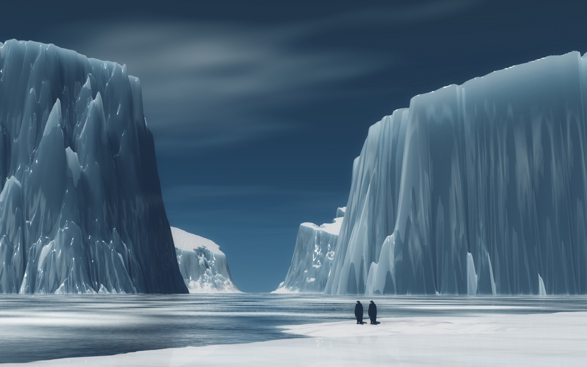 3d-grafik eis wasser schnee eisberg winter natur schmelzen kalt reisen frostig gefroren im freien himmel landschaft schwimmen