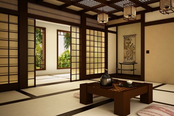 Japanese-style interior design