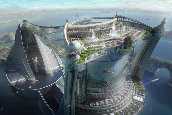 The landscape of the city, how it will look in the future