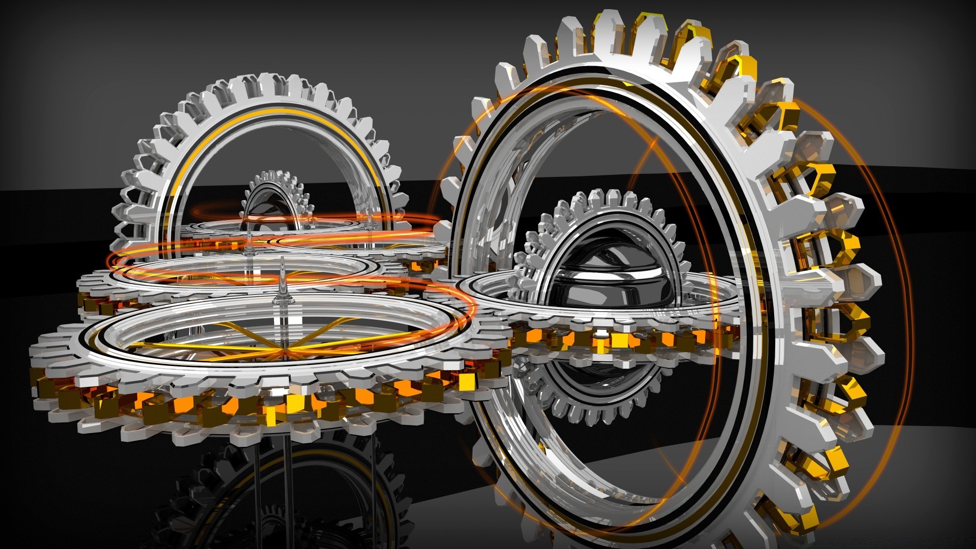 gráficos 3d rodas máquinas aço máquina engrenagem precisão tecnologia mecanismo motor indústria equipamento