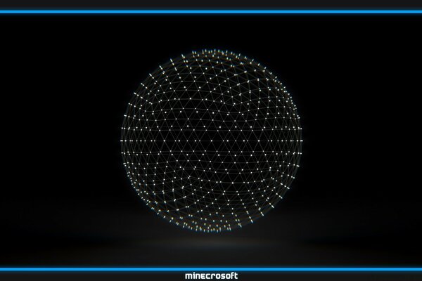 A sphere of glowing individual dots