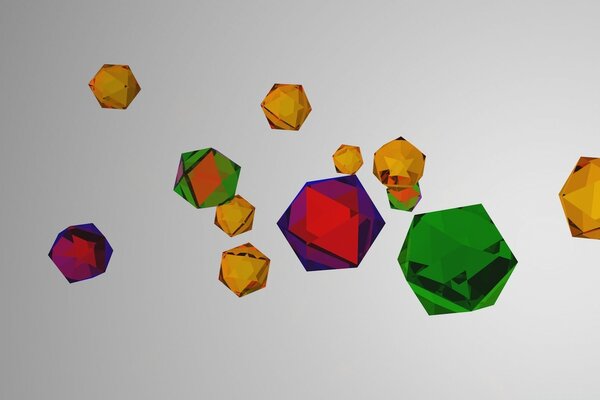 Kamienie szlachetne jako figury geometryczne