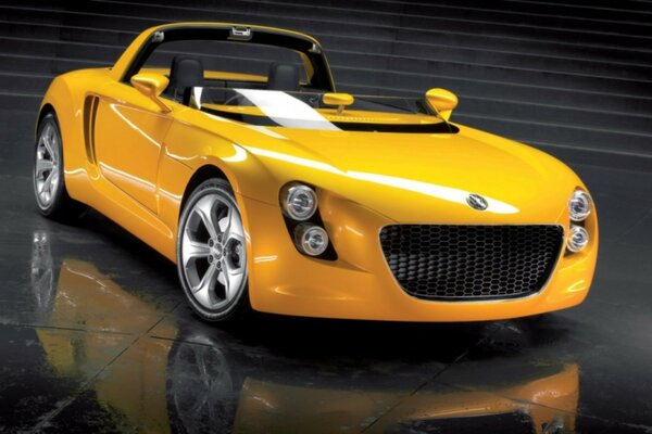 Cool Sport Yellow car3d