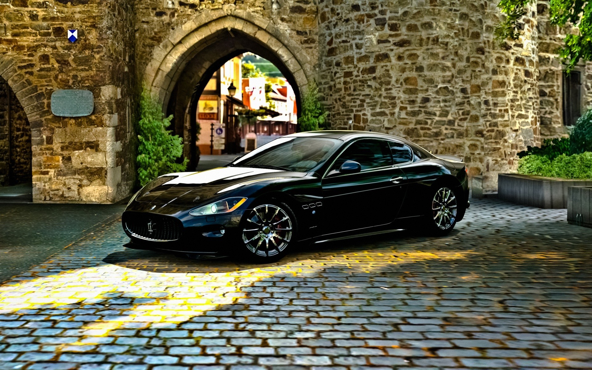 cars car pavement street road old travel urban city architecture