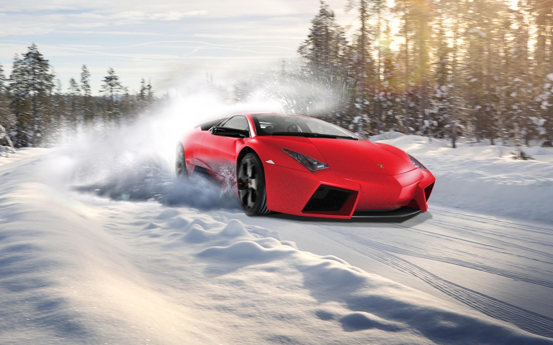 a outra técnica neve inverno carro carro apresse-se gelo frio ação