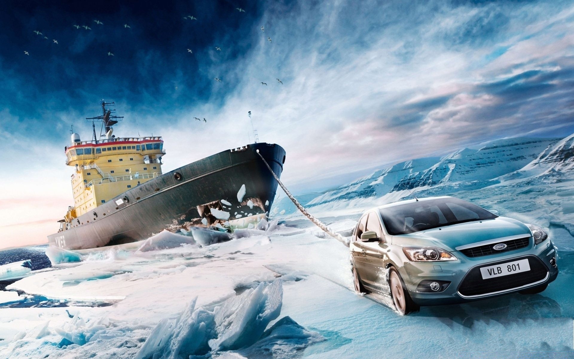 cars sea ocean water vehicle transportation system travel ship watercraft sky seashore snow