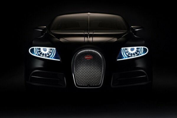 Stylish Black Car headlights