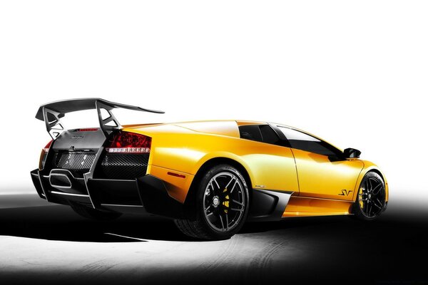 Bright, yellow sports car