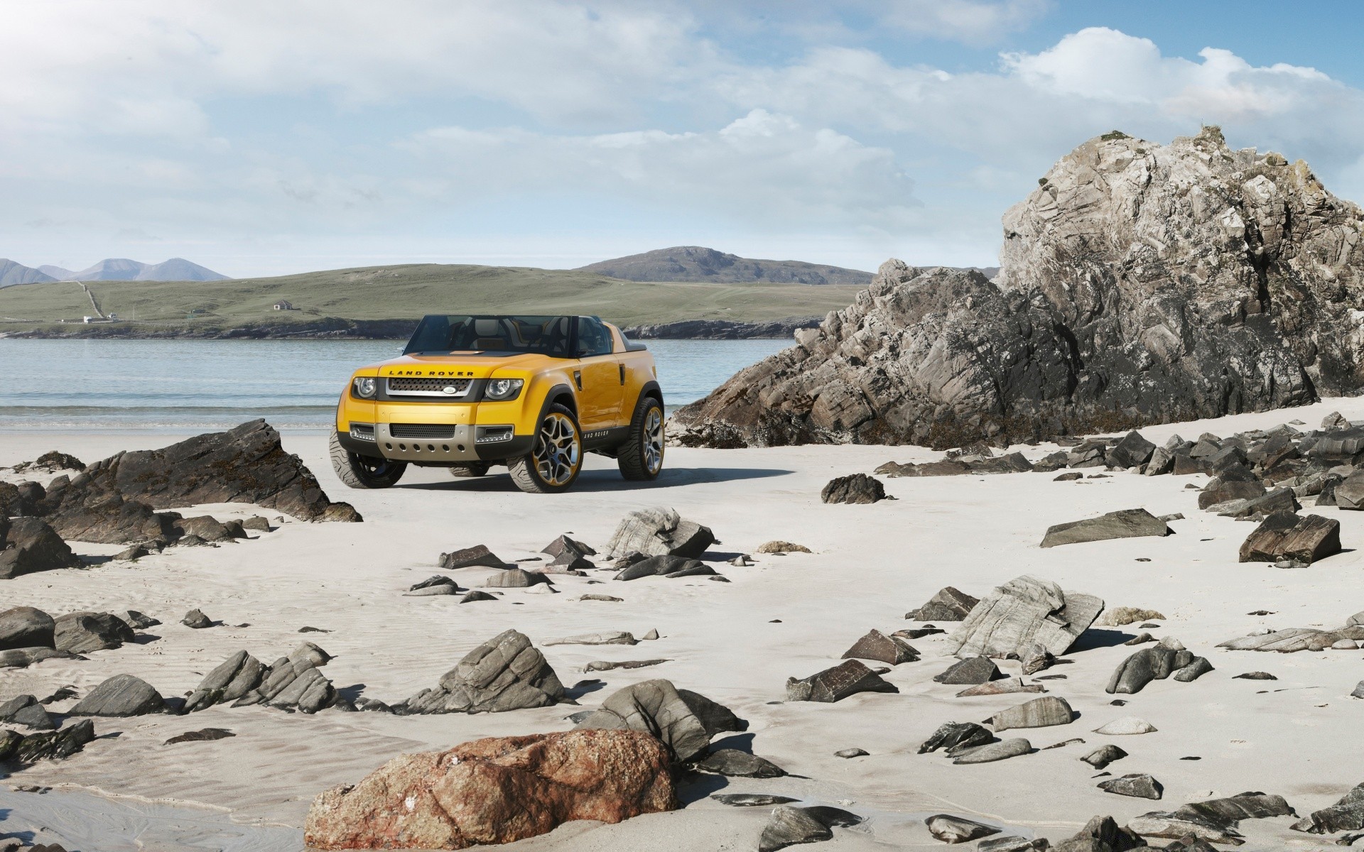 cars water beach seashore sea landscape travel nature ocean sky outdoors sand rock shore vacation summer