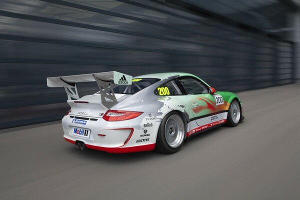 Porsche GT3 samochód wyścigowy