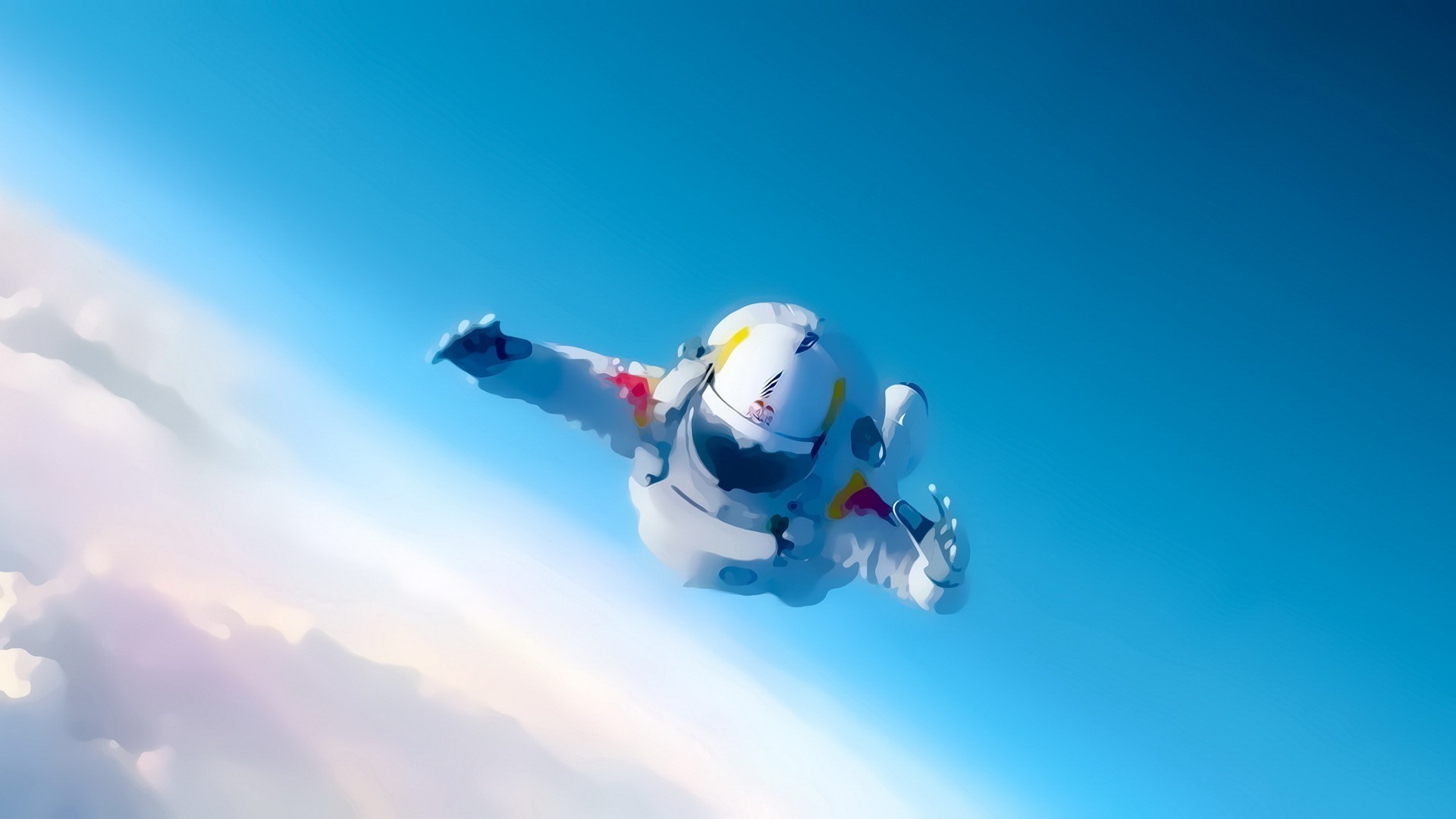 personas en el espacio cielo nieve invierno acción al aire libre