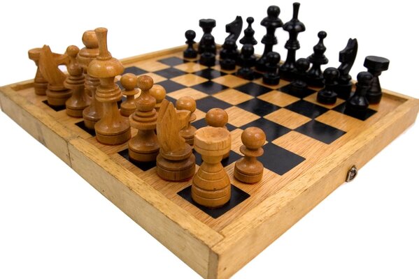 Board game. Chess. Curly board