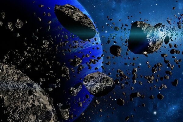 小行星带由小型和大型陨石碎片组成