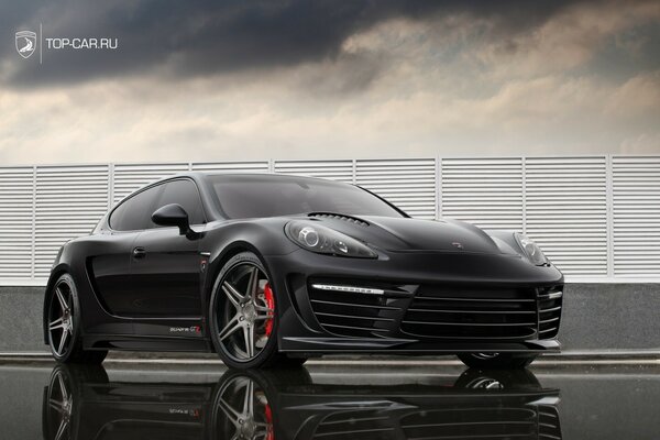 Black sports car