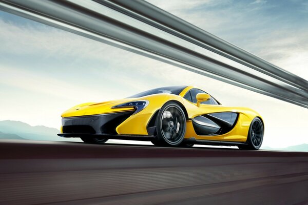 Yellow Racing Car