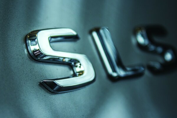 Steel and chrome-plated nameplate