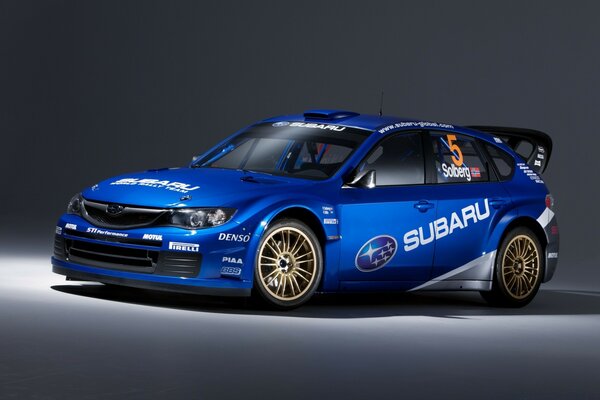 Coche de carreras deportivo Subaru