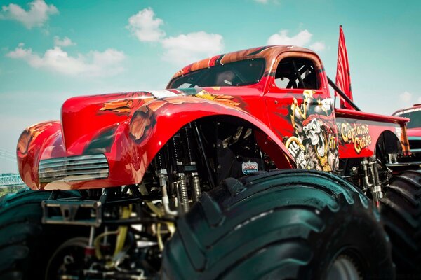 Großer roter Monster-Truck