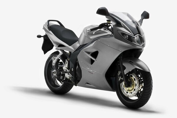 Grey Sports Motorcycle photo