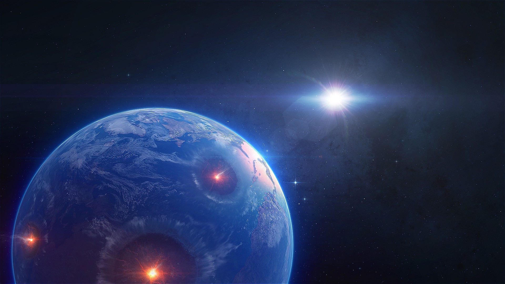 vistas de la tierra desde el espacio astronomía luna en forma de bola planeta espacio exploración astrología ciencia atmósfera sistema solar galaxia infinito oscuro sol fantasía esférica futuro esfera fantasía