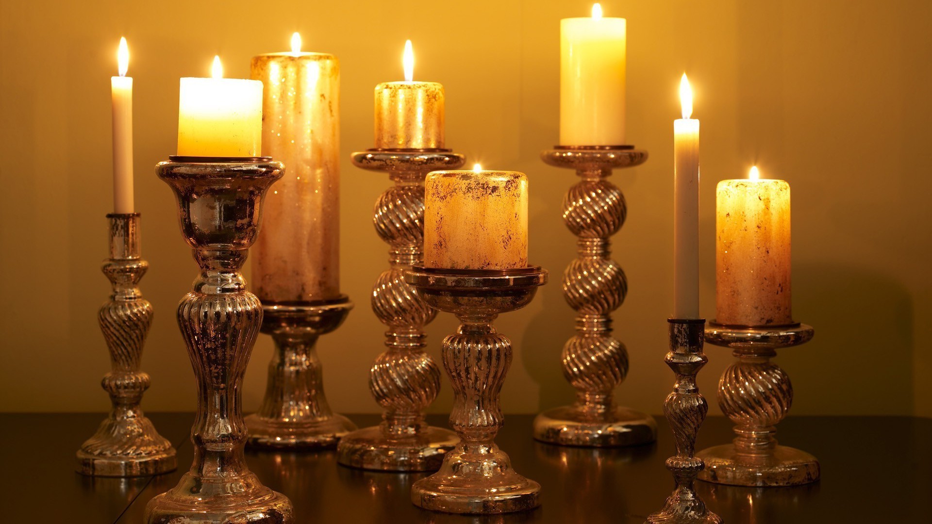 decoração de casa vela suporte de vela velas lâmpada cera suporte de sete queimado chama lustre latão religião backlit design de interiores antiguidade luz vidro bronze pavio decoração