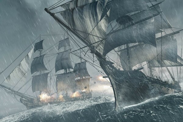 Naufrage lors d une tempête à Oken