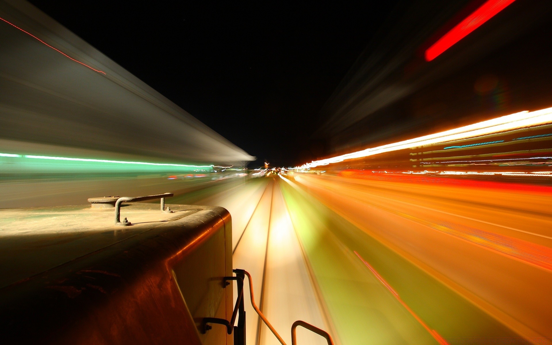 trains highway blur traffic road fast transportation system car expressway street motion bus speed hurry downtown photograph light bridge evening