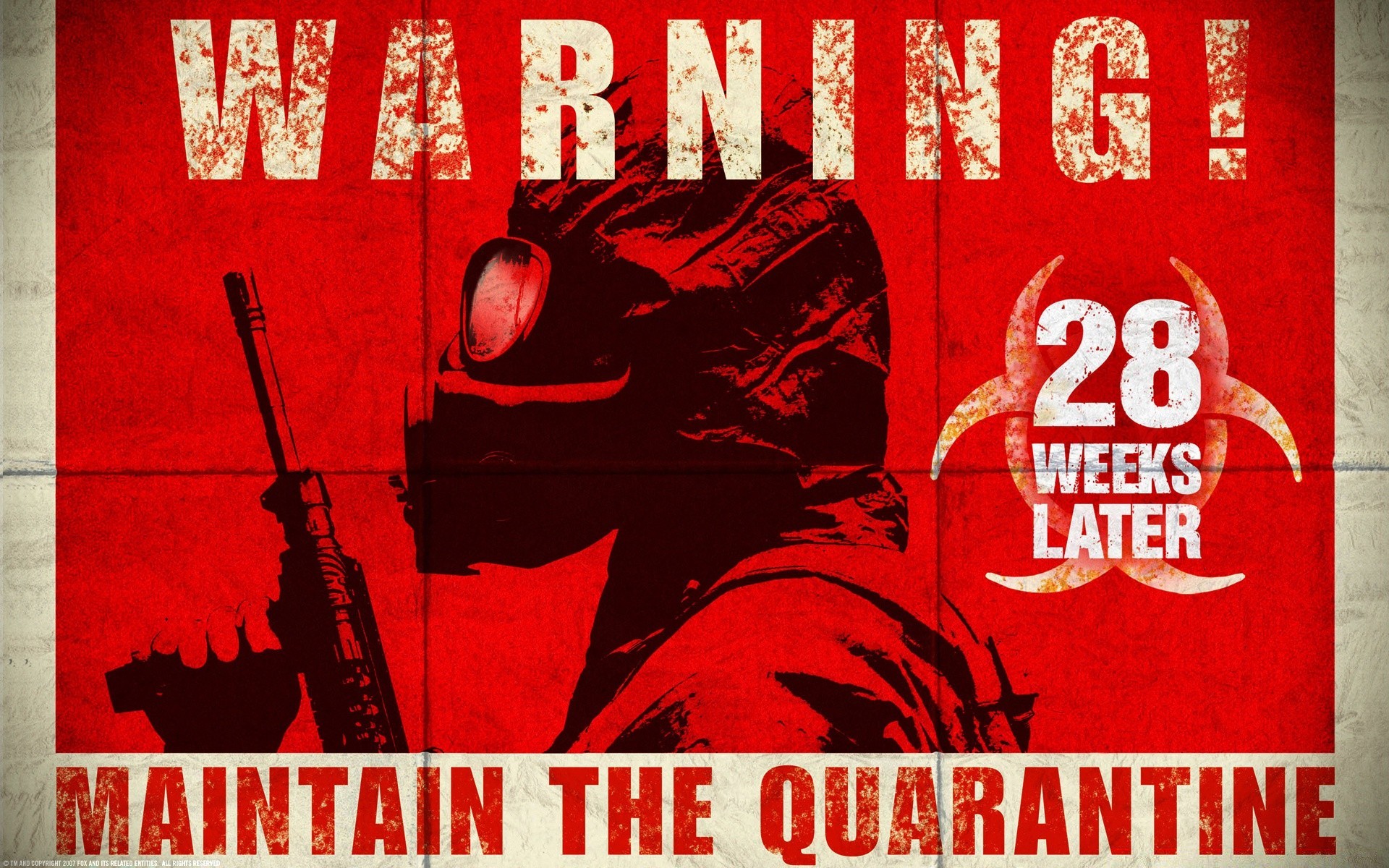 28 weeks later retro illustration bill text dirty art