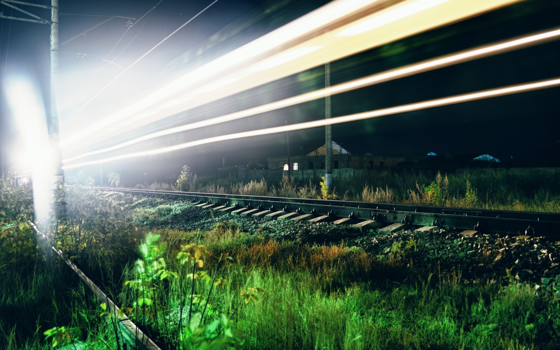 trains travel nature sky outdoors light water blur landscape