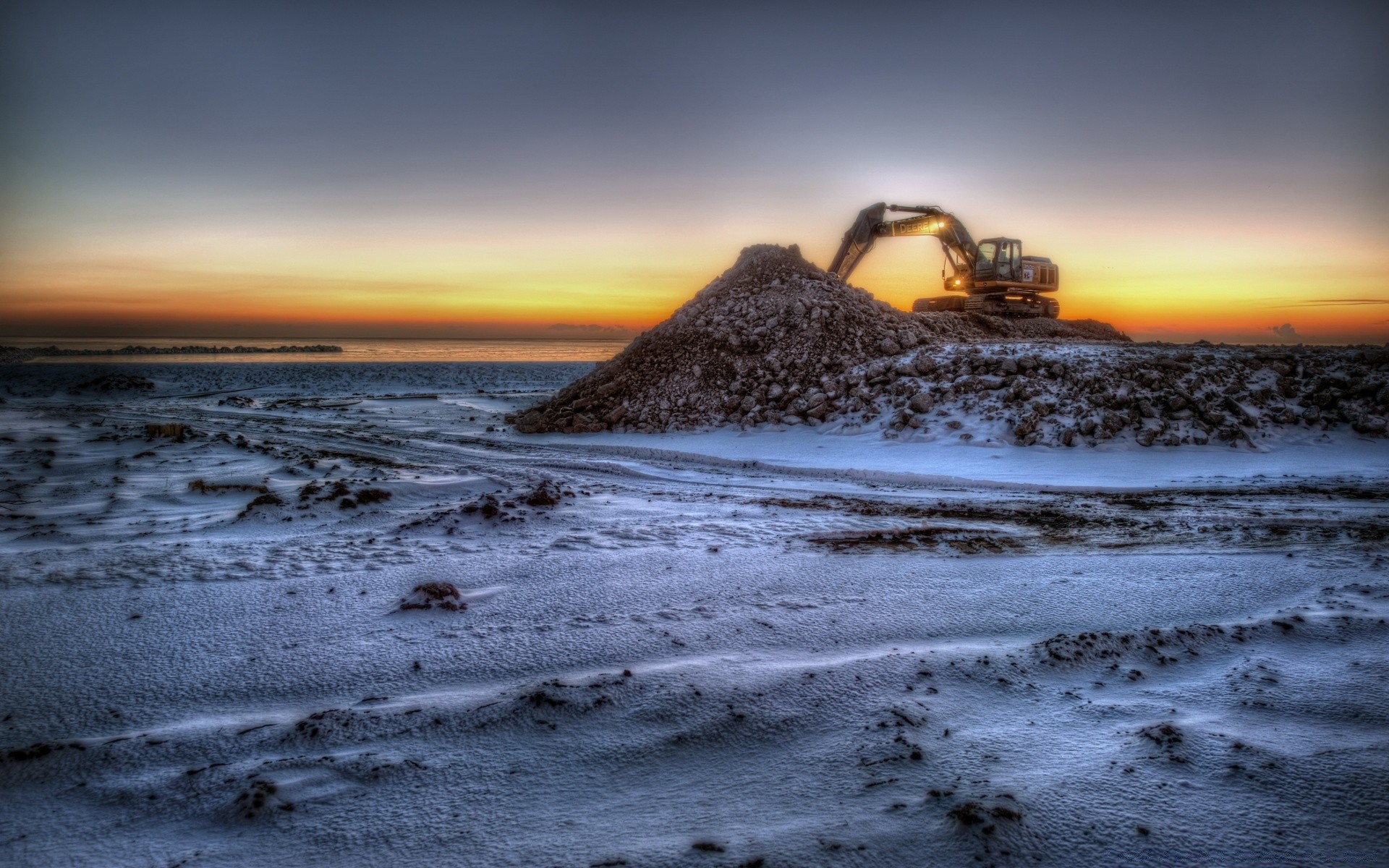 autre technique eau mer plage coucher de soleil paysage océan mer ciel nature soir paysage rock crépuscule hiver voyage neige réflexion