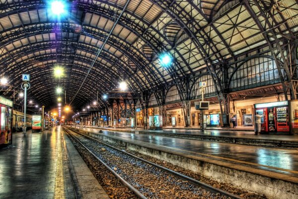 Photo of a subway without people