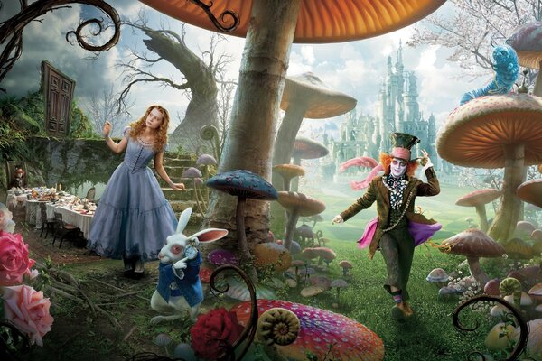 Die Helden des Films Alice im Wunderland von Cheese