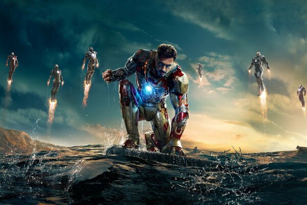 Iron Man and his super team