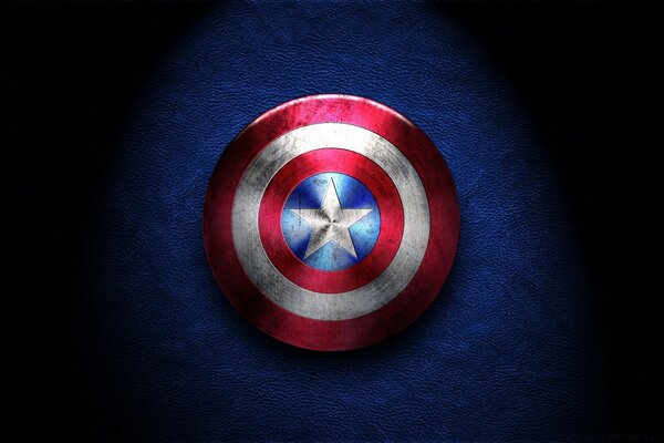 Round shield with Captain America star