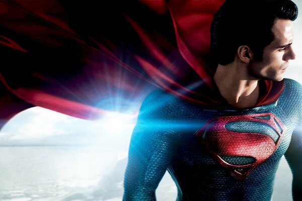 Superman contro il sole splendente